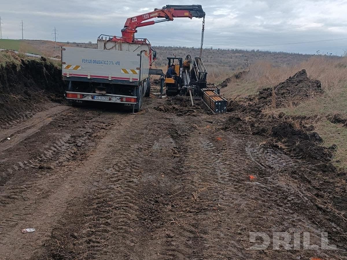 Railway crossing by Horizontal Directional Drilling (HDD) at Bișghioz