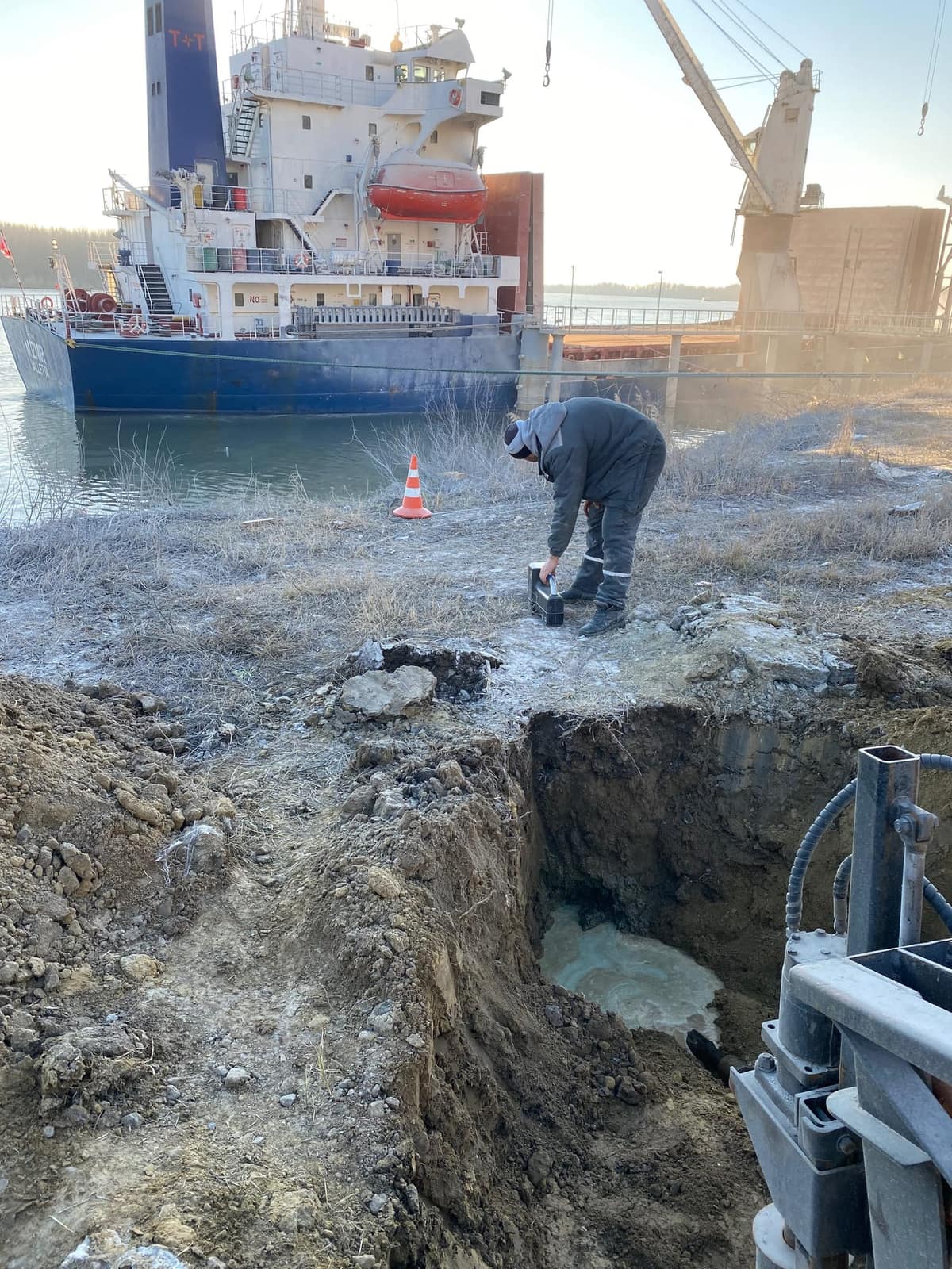 Horizontal Directional Drilling (HDD) for a water intake at Giurgiulești Port